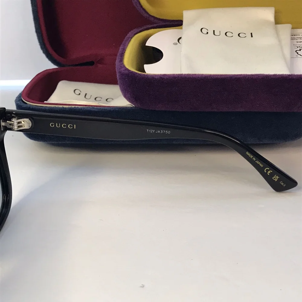 New 💯 Original GUCCI GG0158SN 001 Square Sunglasses